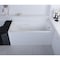 Aqua Eden Alcove Bathtubs, 54 L, 30 W, White, Acrylic VTAP543023R - alternate 2